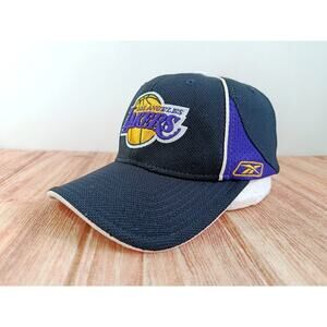 Reebok LA Lakers NBA Basketball Y2K 2003 Purple/Black Hat One Size